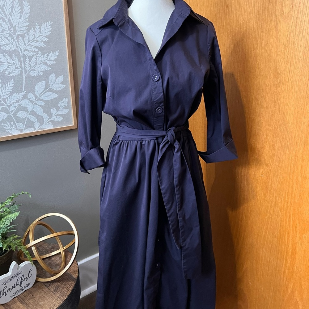 Lands End Classic Shirt Dress
